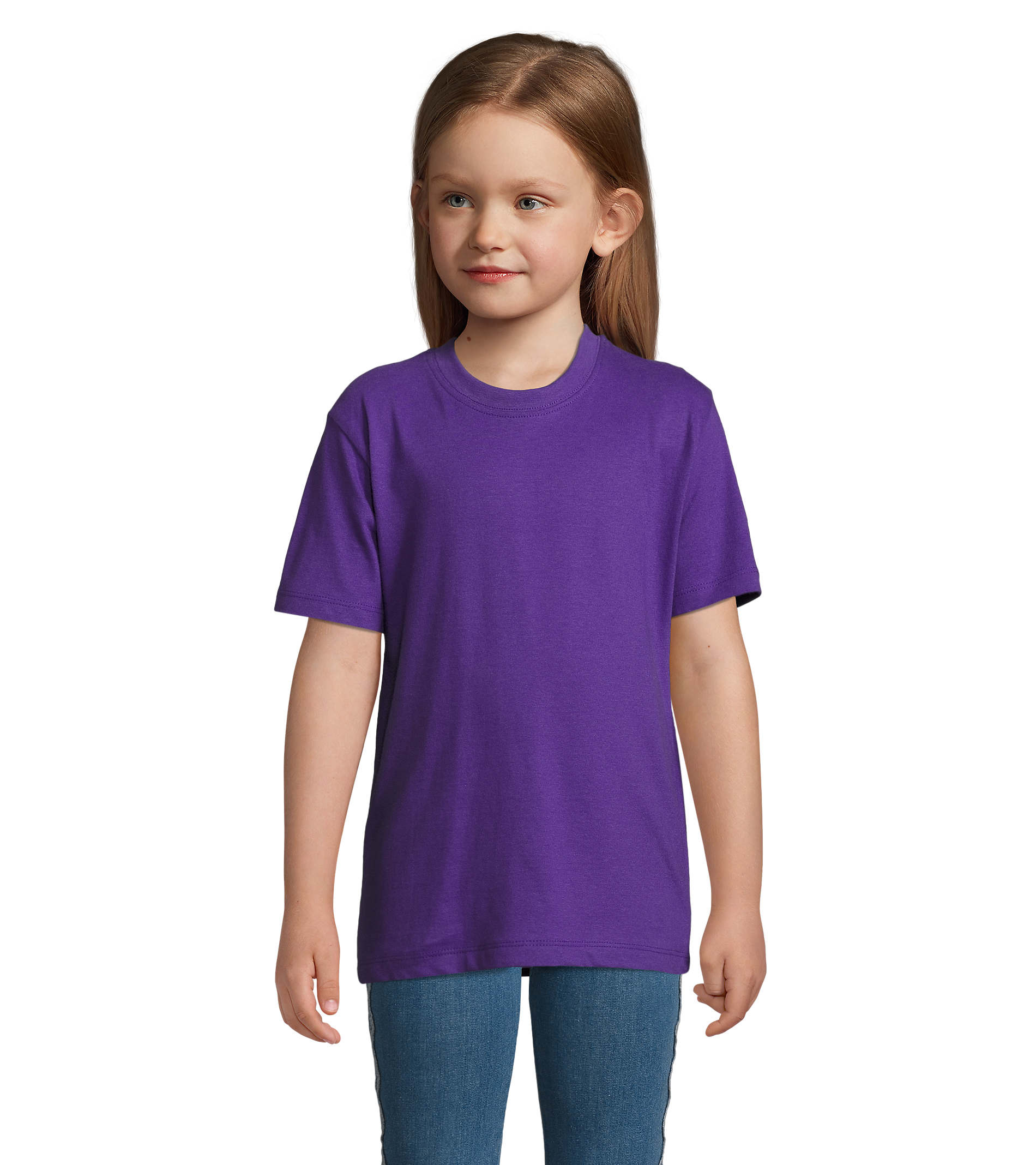 Tshirt enfant publicitaire coton 190g - IMPERIAL Violet foncé
